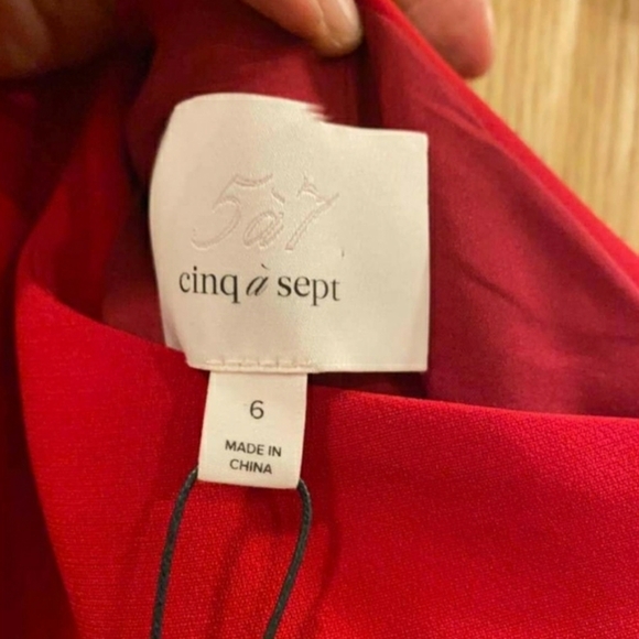 Cinq a Sept Dulcina One-Shoulder Handkerchief-Hem - Picture 6 of 9